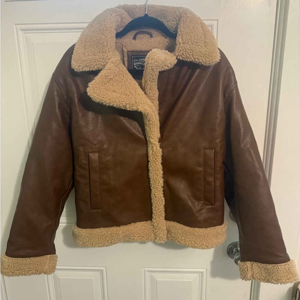 Levi's Tan Sherpa Lined Jacket